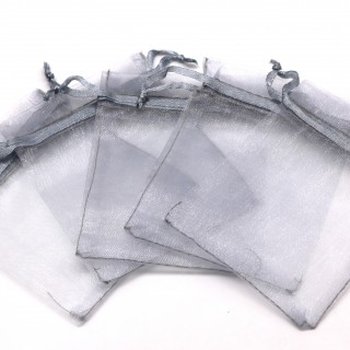 Подарочные мешочки из органзы 7*9см серебро